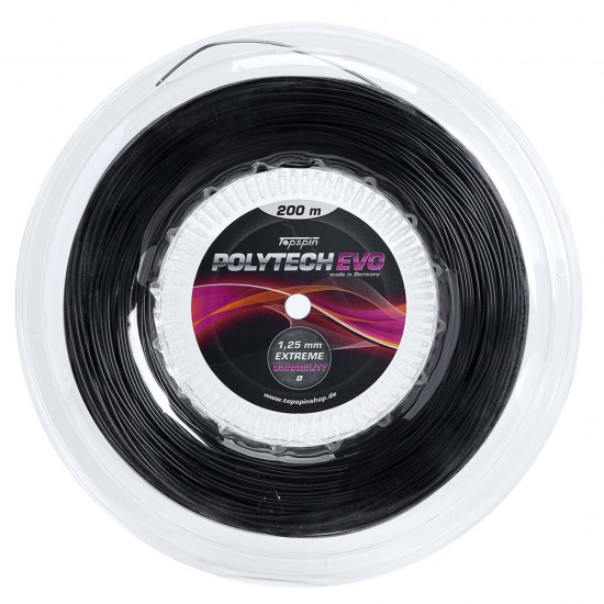 ROLO DE CORDA TOPSPIN POLYTECH EVO 1.30 - PRETO